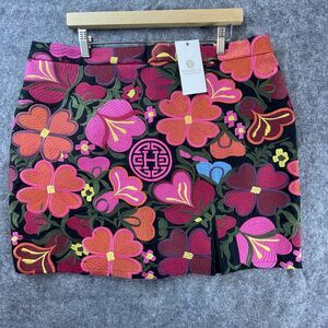 Herencia Collection Mini Skirt Womens 2XL Bright Embroidered Maximalist 60s 70s